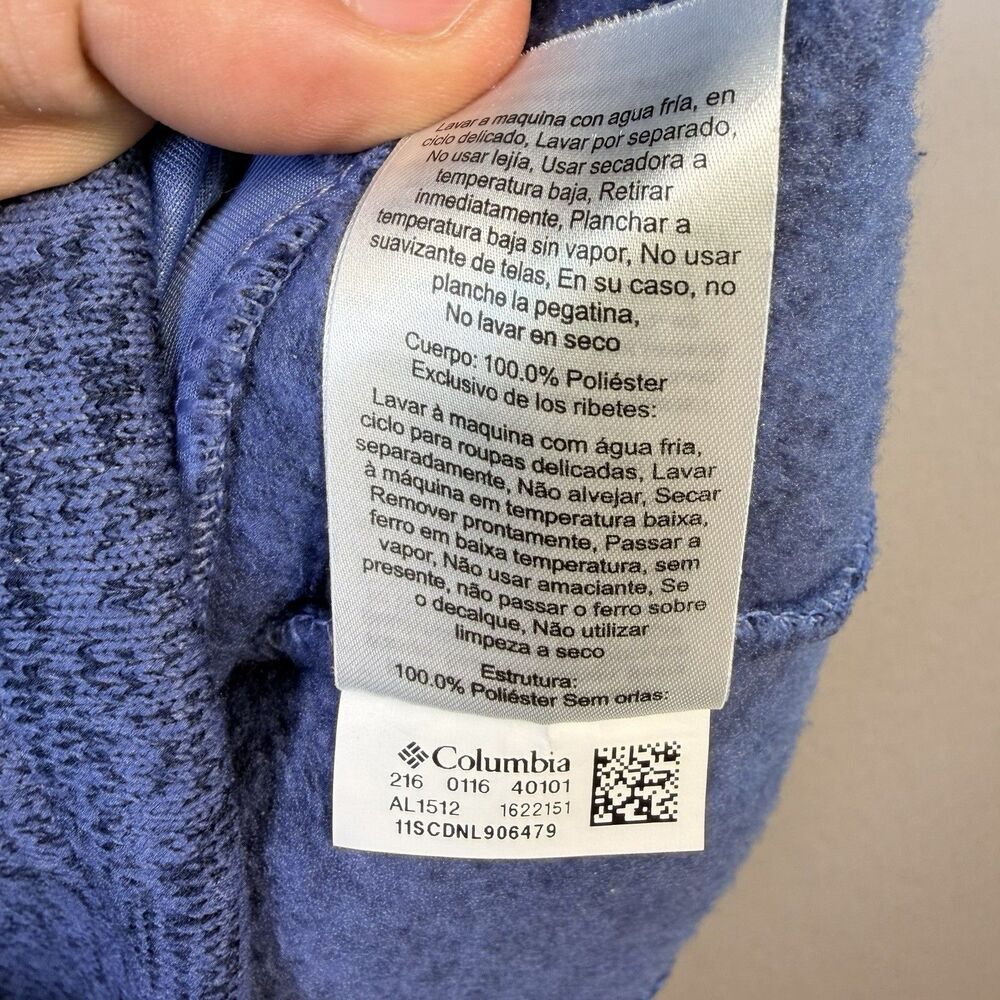 Columbia Women's Darling Days Hoodie Button Down Heathered Blue Size Large - Picture 9 of 10